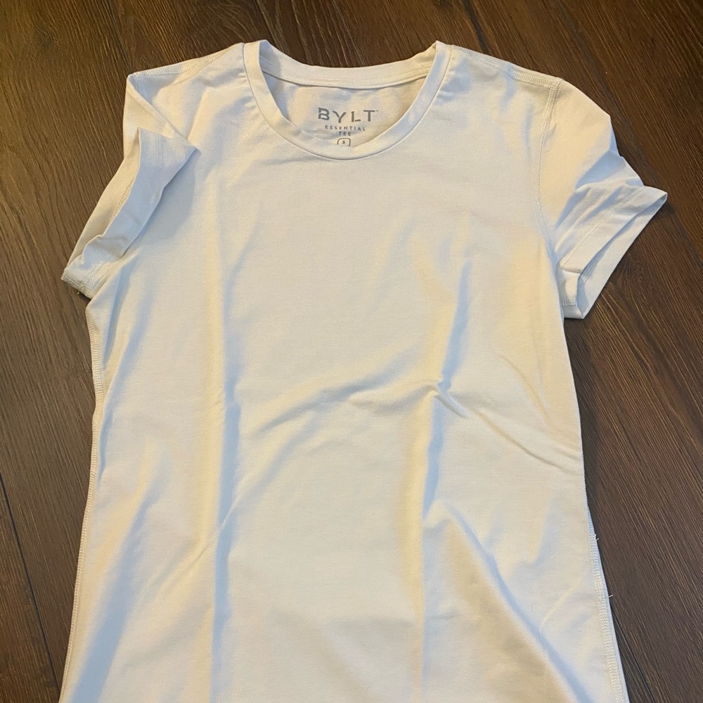White never worn BYLT work out tee
